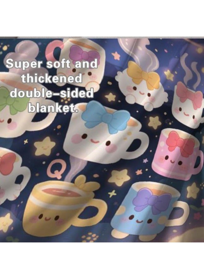 عام Wisdom Fairy (أحدث) بطانية رقيقة من الفانيلا (دافئة ومريحة، ومناسبة للنوم، واستخدام اللعبة، وإزالة الغبار والرمل) 150 سم * 200 سم - 51 - Image 5