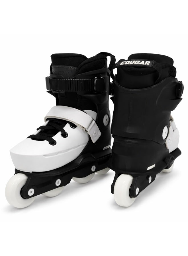 Cougar Aggressive Inline Skates with LED PU Wheels 58mm 88A | ABEC-7 Carbon Steel Bearings | Secure Buckle & Power Strap | Breathable Boot | High-Grip Wheels for Men & Women - Image 5