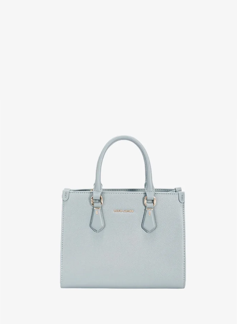 David Jones David Jones structured faux leather handbag cm7649 | medium size tote bag with internal pocket for formal and casual dress code| Patterned rectangular faux leather for everyday use
