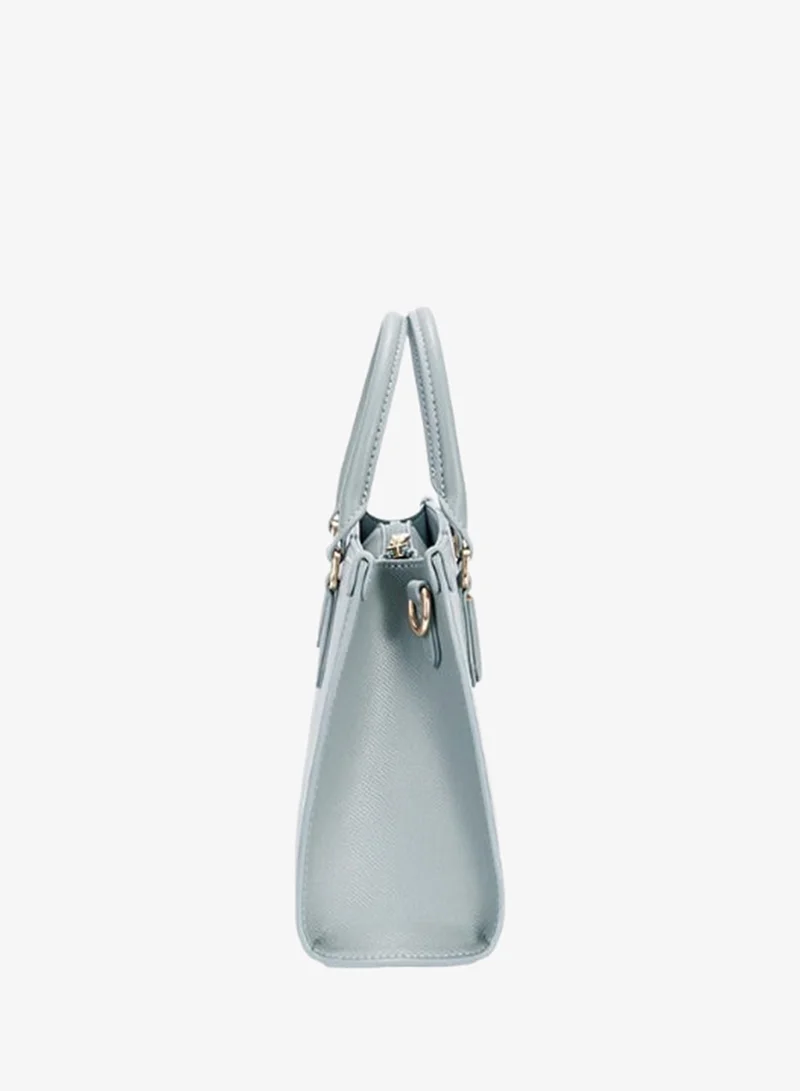 David Jones David Jones structured faux leather handbag cm7649 | medium size tote bag with internal pocket for formal and casual dress code| Patterned rectangular faux leather for everyday use