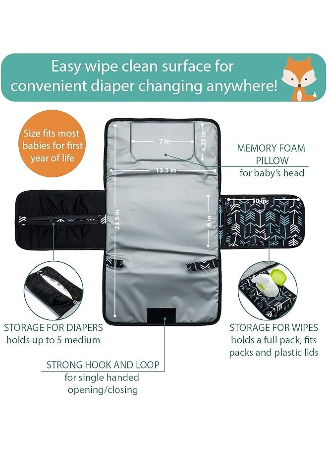 WEMART - Portable Diaper Changing Mat Waterproof Baby Changing Pad Detachable Travel Changing Pad With - Image 1