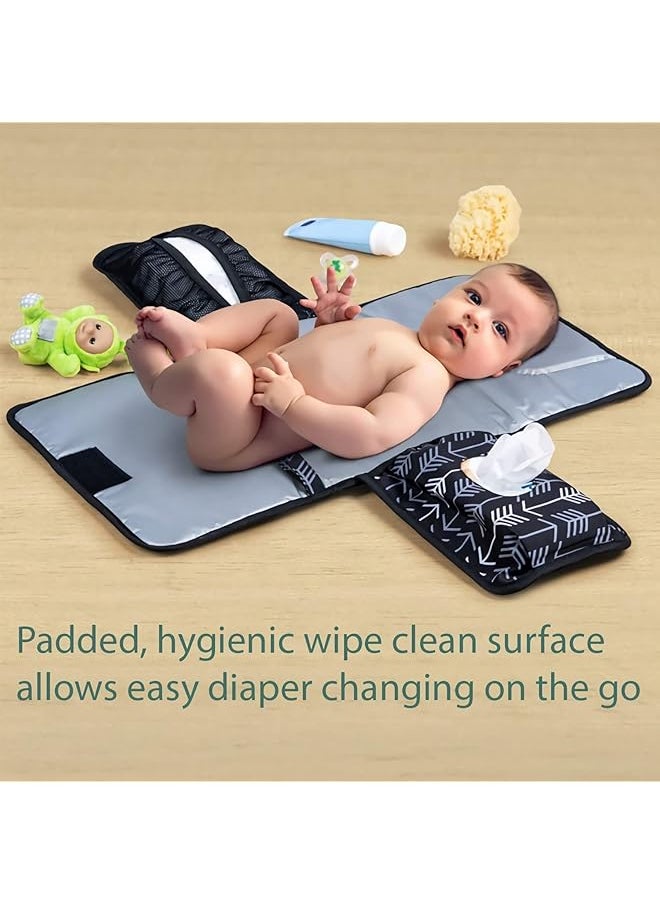 WEMART - Portable Diaper Changing Mat Waterproof Baby Changing Pad Detachable Travel Changing Pad With - Image 1