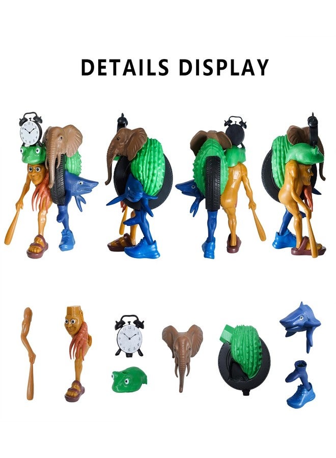 BdelrinQue 18cm Italian Brainrot Toys, Brainrot Toys Combination Ornament, Collectibles Toys, Tung Tung Tung Sahur Toy, Decorative Desktop Figurine for Office or Home, Gift for Mythology Enthusiasts - Image 3