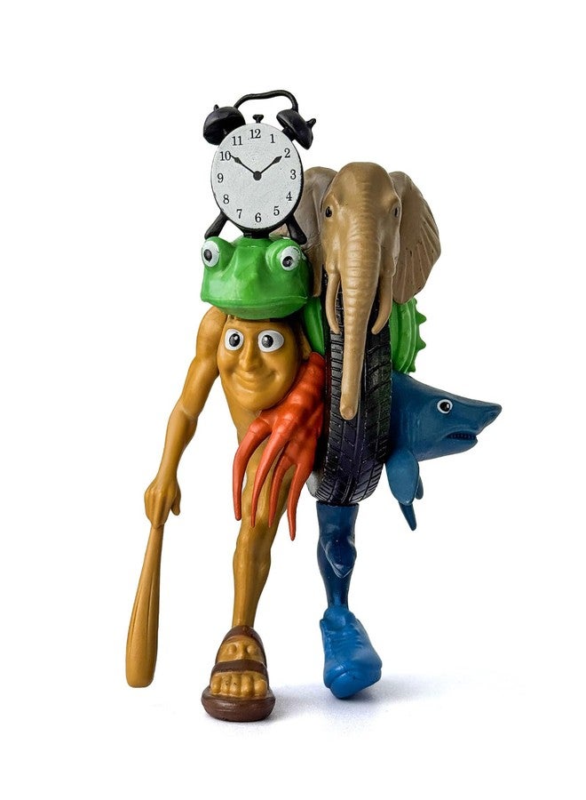 BdelrinQue 18cm Italian Brainrot Toys, Brainrot Toys Combination Ornament, Collectibles Toys, Tung Tung Tung Sahur Toy, Decorative Desktop Figurine for Office or Home, Gift for Mythology Enthusiasts - Image 1