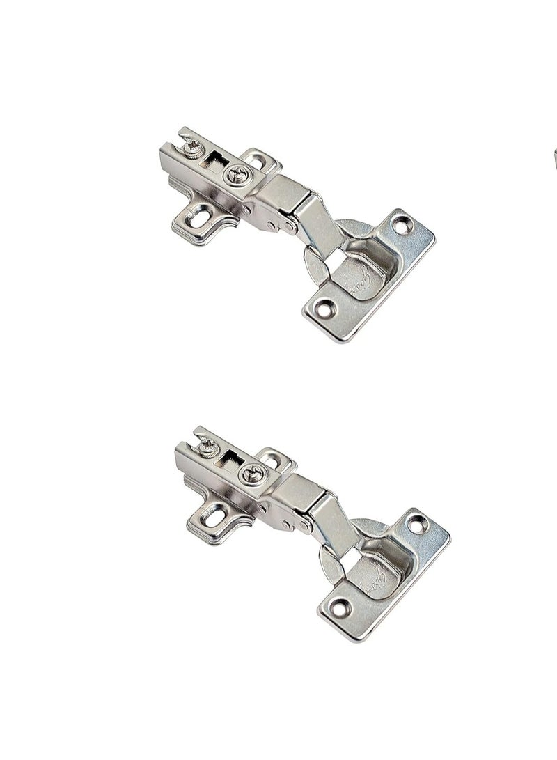 عباسلي مفصلات خزانة المطبخ الناعمة، 6 قطع مفصلات باب هيدروليكية صامتة وبطيئة وحدات المطبخ مفصلات الأبواب الأجهزة - Image 1