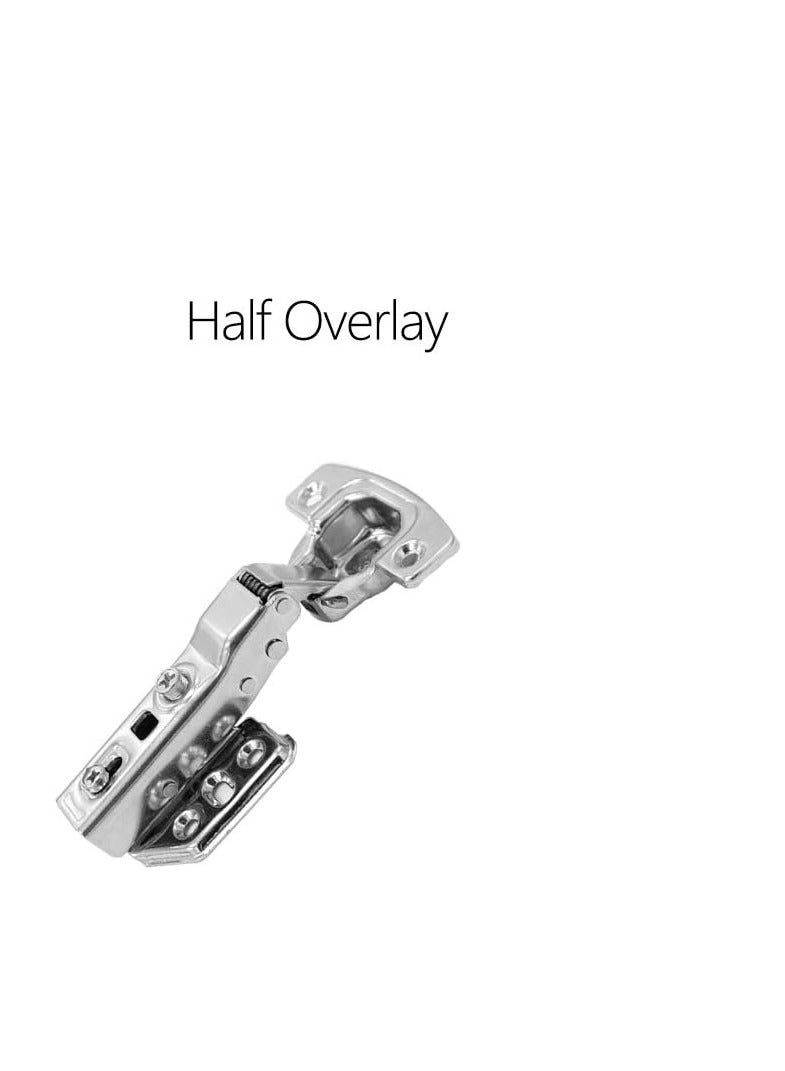 عباسلي مفصلات خزانة المطبخ الناعمة، 6 قطع مفصلات باب هيدروليكية صامتة وبطيئة وحدات المطبخ مفصلات الأبواب الأجهزة - Image 2