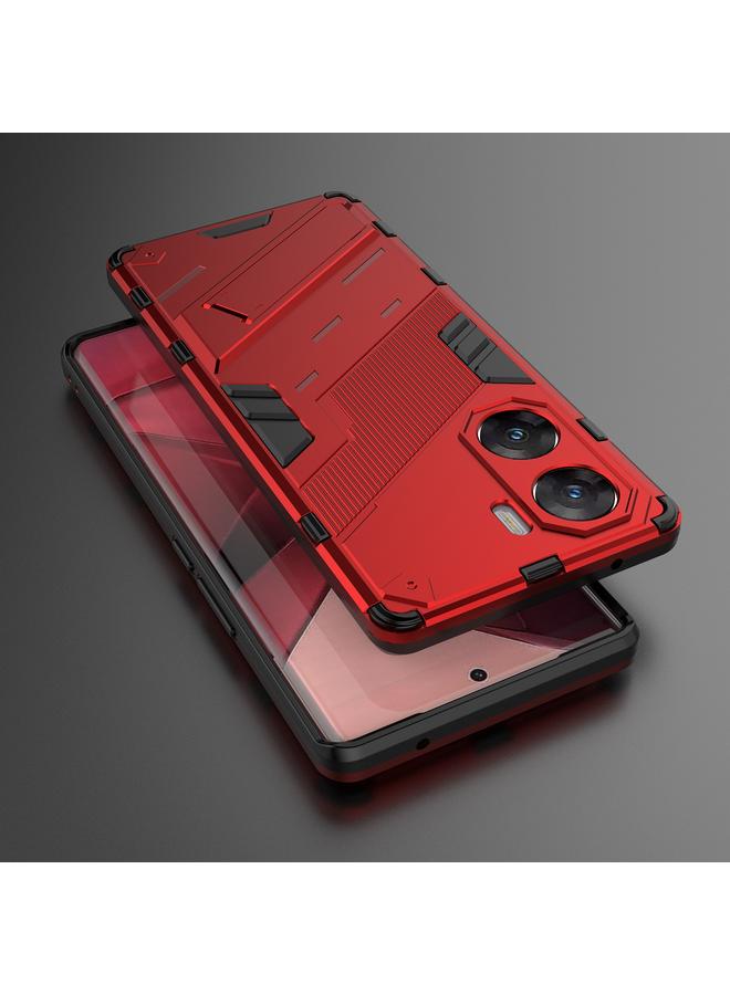 erorex Case For vivo V29e Punk Armor 2 in 1 PC + TPU Phone Case with Holder - Image 5