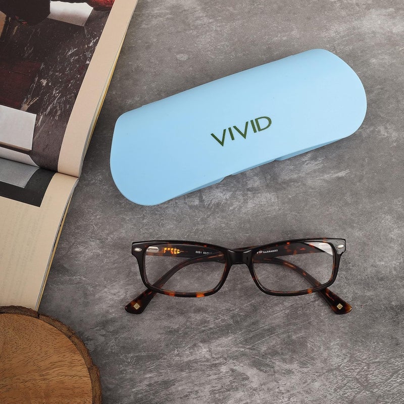 Vivid غطاء علبة نظارات VIVID Vision للبالغين غير محدد الجنس خفيف الوزن | حماية النظارات | علبة نظارات | إغلاق - زر دفع | بلاستيك - Image 4