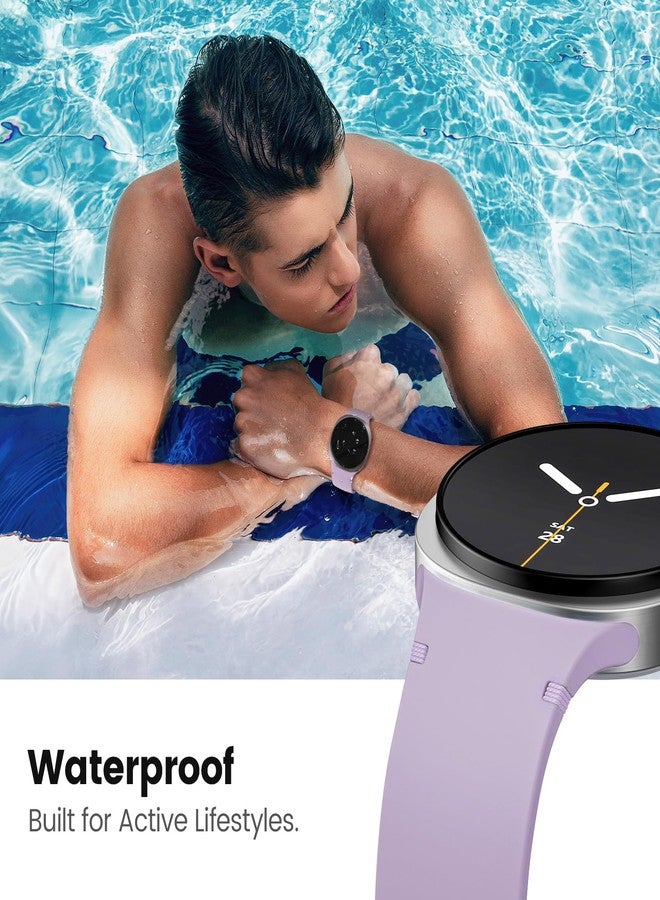 BandRain 6 Pack Sport Bands Compatible with Samsung Galaxy Watch 8 Band 40mm 44mm/Galaxy Watch 8 Classic 46mm, Waterproof Soft Silicone Strap Wristband for Galaxy Watch 8/8 Classic 2025 Women Men - Image 3