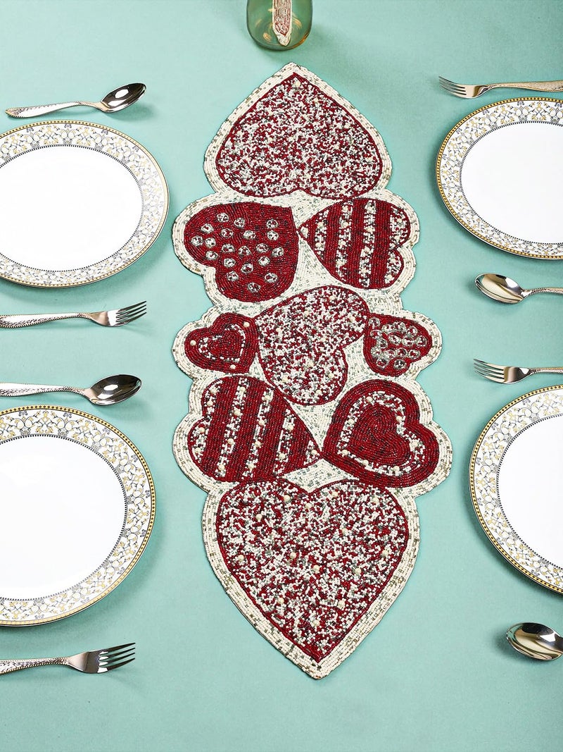 AIVIK Premium Handcraf Beautiful Beaded Table Runner Craftsmanship 13 36 Inch BR012 - Image 1