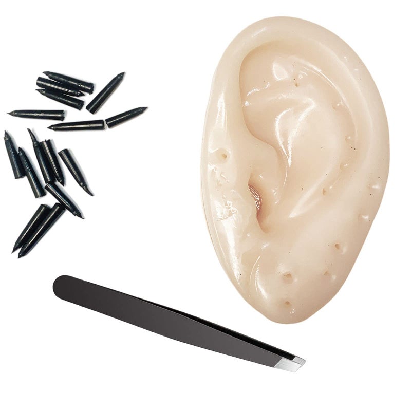 funnysquee Novelty Popping Pimples Blackhead Toy Ears Shaped Pimple Popping Decompression Acne Blackhead Fan Remover Fun Toy(Upgraded Tweezers) - Image 2