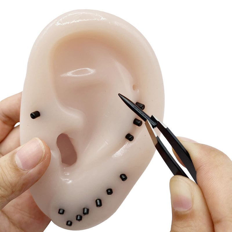 funnysquee Novelty Popping Pimples Blackhead Toy Ears Shaped Pimple Popping Decompression Acne Blackhead Fan Remover Fun Toy(Upgraded Tweezers) - Image 3