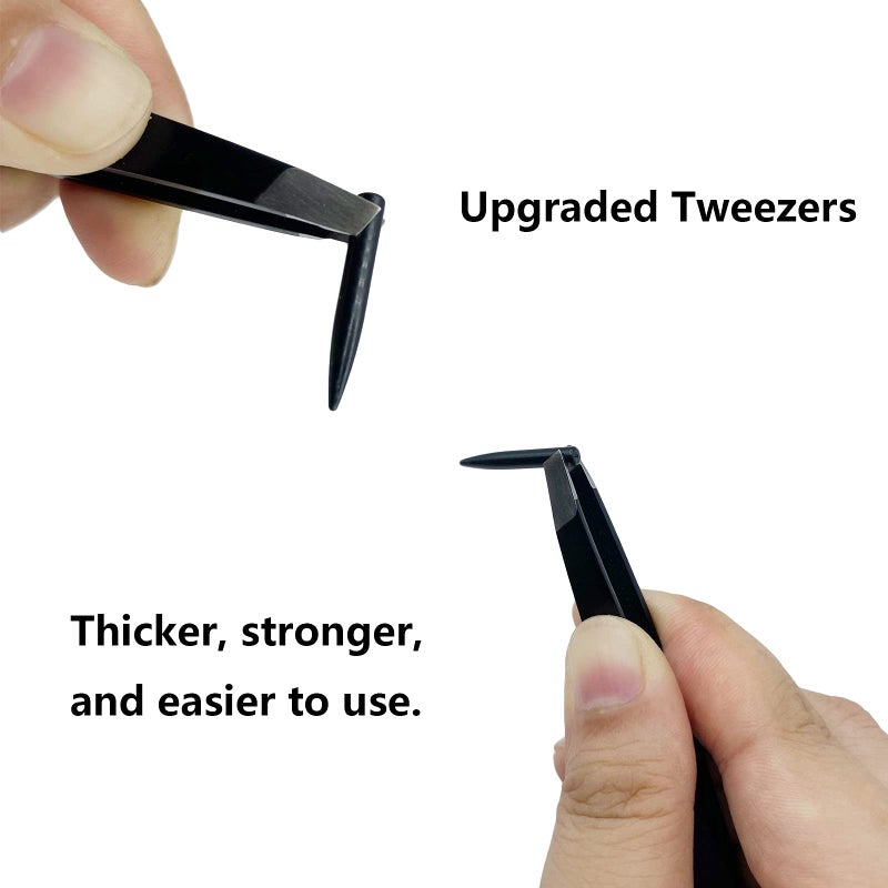 funnysquee Novelty Popping Pimples Blackhead Toy Ears Shaped Pimple Popping Decompression Acne Blackhead Fan Remover Fun Toy(Upgraded Tweezers) - Image 5