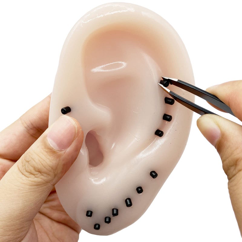 funnysquee Novelty Popping Pimples Blackhead Toy Ears Shaped Pimple Popping Decompression Acne Blackhead Fan Remover Fun Toy(Upgraded Tweezers) - Image 4