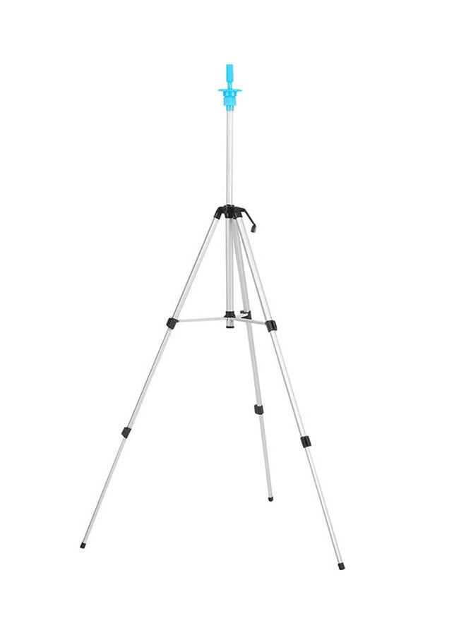NIBEMINENT Adjustable Tripod Stand With Training Head Mannequin Holder Silver/Black/Blue  - Image 1