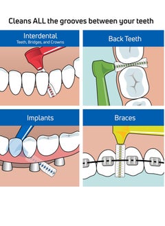 Tepe TEPE Interdental Brush Angle, Angled Dental Brush for Teeth Cleaning, Multi Pack  - Image 2