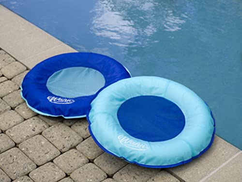 Wahu Hydro Pod Versatile Pool Float with Carrying Bag, 21" Round Portable Pool Float for Adults and Kids Ages 8+, Light Blue/Blue - Image 2
