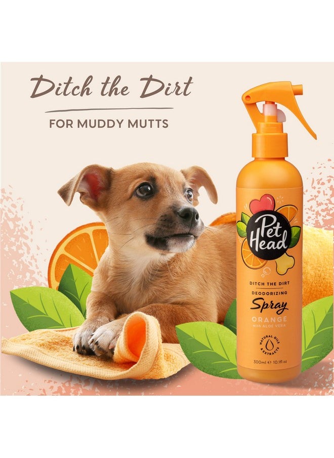 ذا كومباني أوف أنيمالز بخاخ مزيل الروائح الكريهة Ditch The Dirt من Pet Head للكلاب، 10.1 أونصة سائلة، برائحة البرتقال، محايد للروائح الكريهة للكلاب ذات الرائحة الكريهة، مكونات نباتية وطبيعية، تركيبة لطيفة للجراء، صنع في الولايات المتحدة الأمريكية  - Image 3