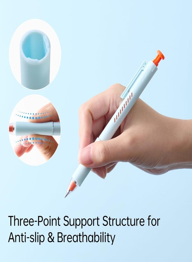 Kaco ON Gel Ink Pen 4 Pieces Creative Energy Cut-Out Window Design ZeroShake Core Technology for Stablization Mechanical Keyboard Tactile Cap - Image 5