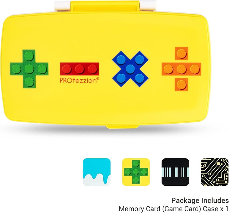 72 Slots Switch Game Card Case Cartridges Holder Wallet Water-Resistant Protector Organizer for 48 Micro SD /TF Memory Card Keeper Box for 24 Nintendo Switch Game Cards Storage (Yellow) - Image 2