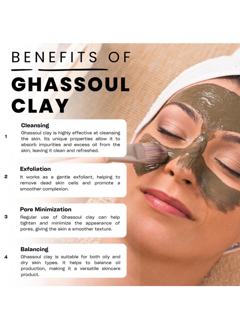 Al Kassal Moroccan Spa Collection 5 Luxurious Products with Handcrafted Moroccan  Soap, Moroccan Scrubber, Ghassoul and Aker fassi - Unveil Morocco's Beauty Secrets  - Image 2