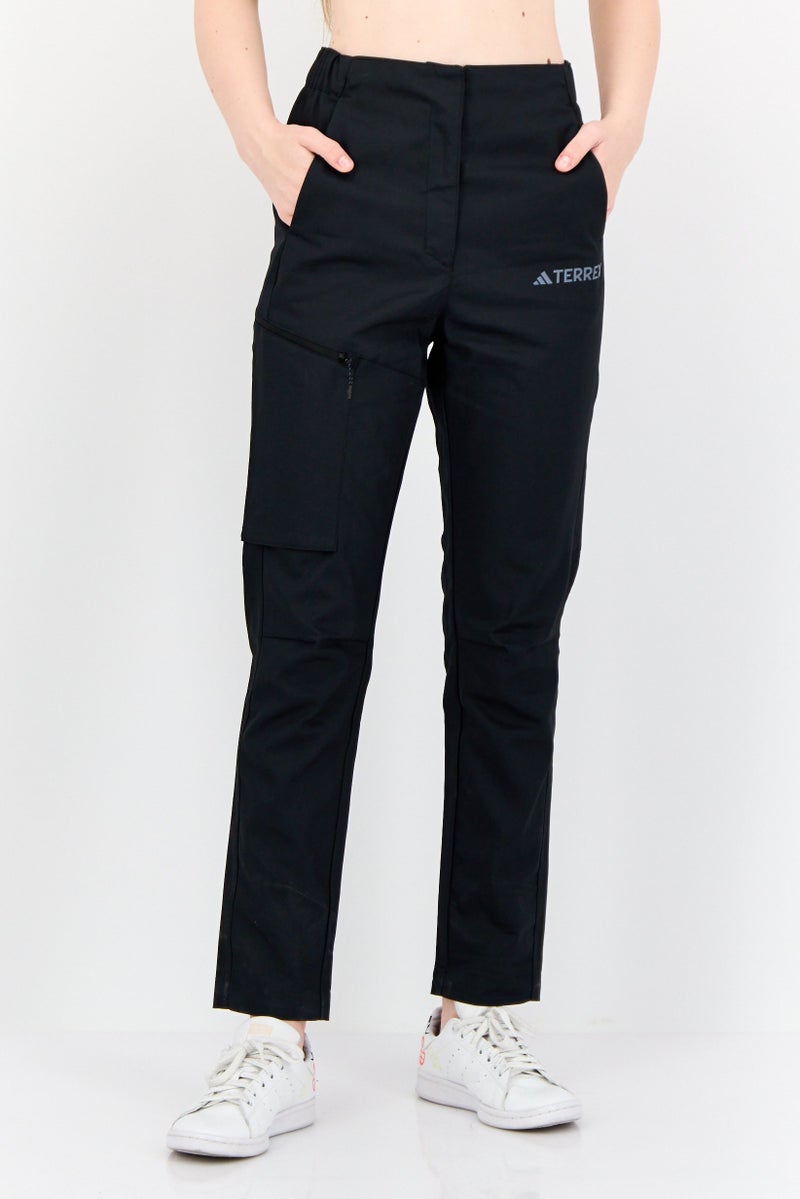 Adidas Women Sportswear Fit Drawstring Training Track Pants, Black  - Image 1