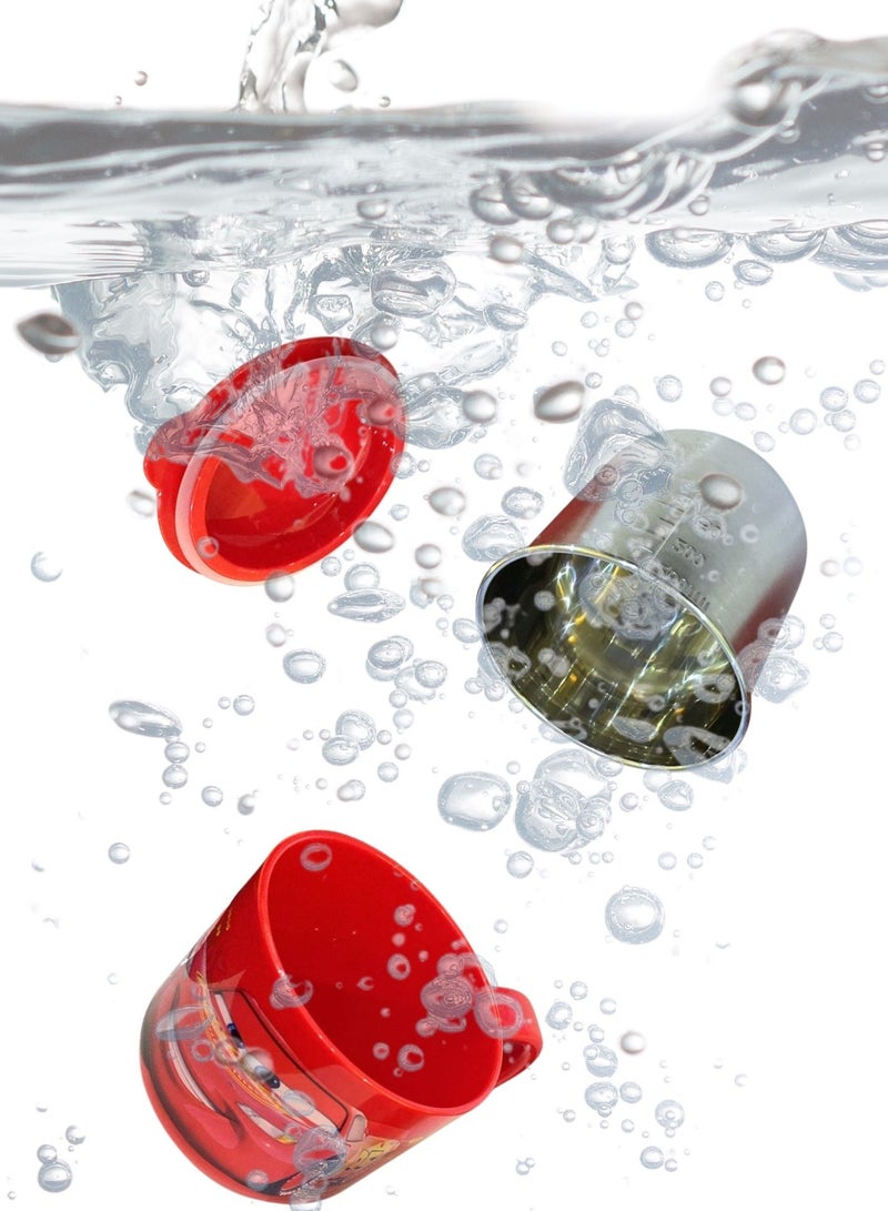 ديزني كوب درجة حرارة مزدوج 300 مل للأطفال والصغار مع شخصية كرتونية (ماك كوين) - Image 4