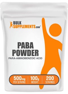 Paba Powder Para Aminobenzoic Acid Paba 500Mg Paba Supplement For Hair  Skin Health 500Mg Per Serving 200 Servings 100 Grams 35 Oz