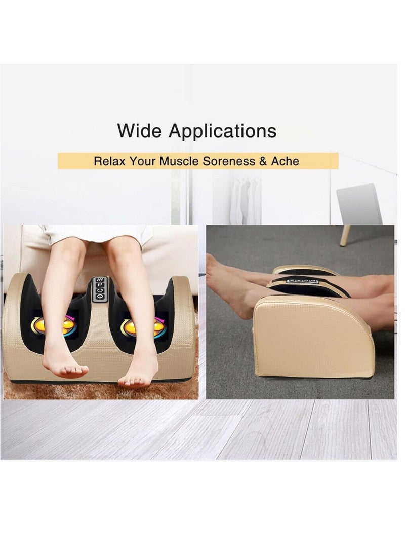 بورتوني مدلك كهربائي للقدمين مع وظيفة التسخين، مدلك للقدم والساق مع أسطوانة تدليك يريح عضلات الساق ويحسن الدورة الدموية مدلك الأنسجة العميقة هدية للقدم للأم والأب والأصدقاء - Image 2