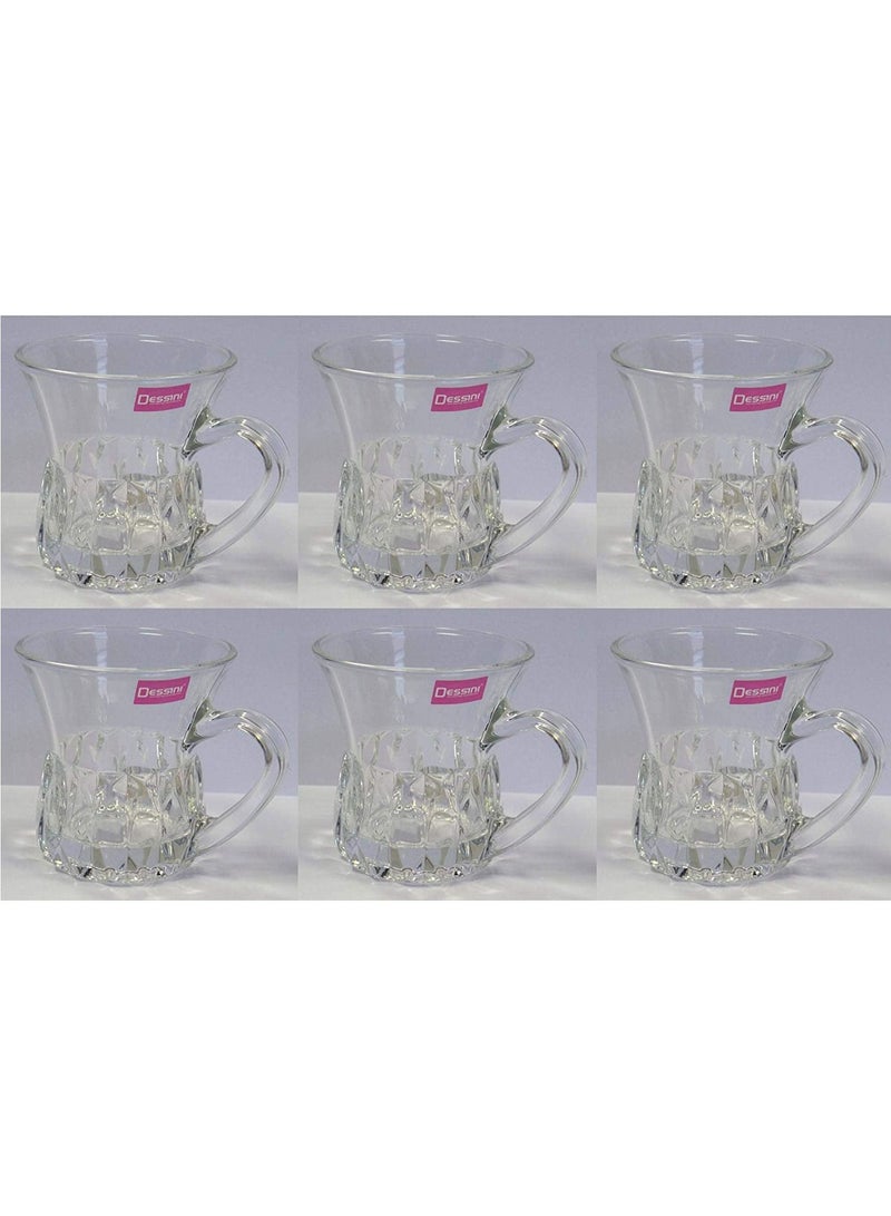 Dessini Regina 6PCS TEA GLASS CUPS SET - Image 1