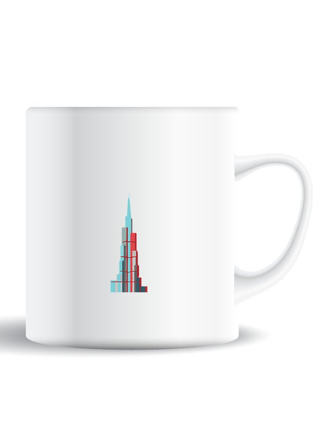 Theodor Premium Quality Two Sided Printed Coffee Mug Tea Cup Burj Khalifa For Home Office, Kids Men Women - Image 1