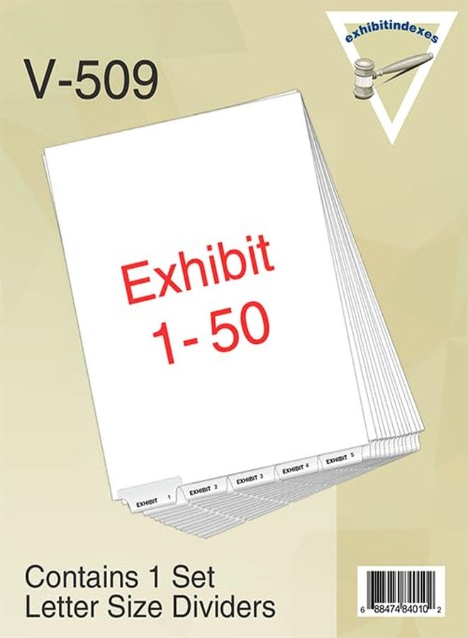 Exhibitindexes® Bottom Exhibit Dividers - Exhibit 1-50 - AVE Style Bold Tabs - Bottom Collated Exhibit Tabs - Made in The USA | Letter Size - Image 4