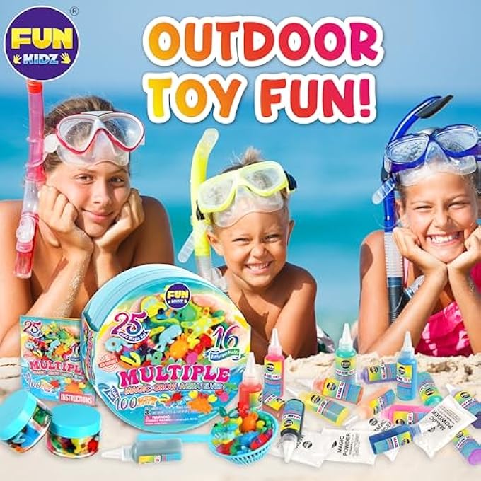 FUN KIDZ Summer Multiple Magic Aqua Elves Toy Kit for Kids, FunKidz Water Fairy Gel Kit Squishy Kit for Girls Activities for Boys Ages 3+ - Image 5
