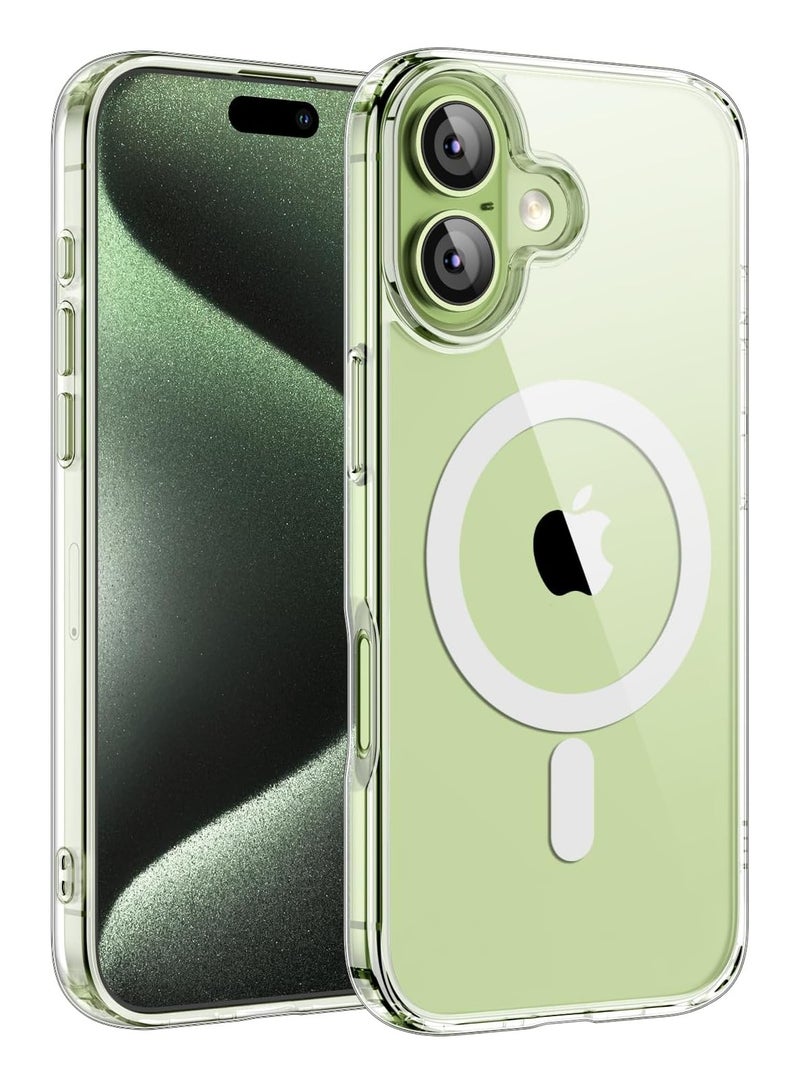 بورتوني حافظة لهاتف iPhone 17 Magsafe تدعم الشحن اللاسلكي غطاء مغناطيسي شفاف رفيع لهاتف iPhone 17 غطاء هاتف مقاوم للصدمات لهاتف iPhone 17 6.1 بوصة - Image 1