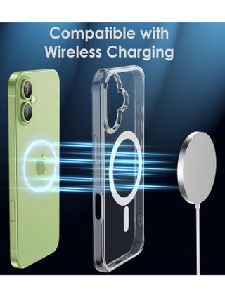 iPhone 17 Magsafe Case Wireless Charging Support Slim Clear Magnetic Cover for iPhone 17 Shockproof Phone Cover for iPhone 17 6.1 inch - view 3