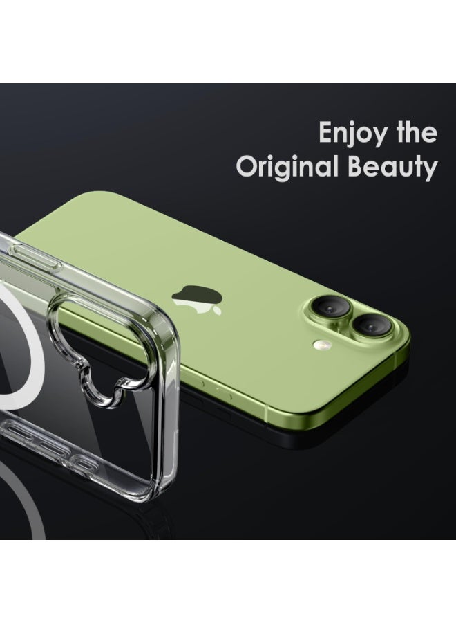 بورتوني حافظة لهاتف iPhone 17 Magsafe تدعم الشحن اللاسلكي غطاء مغناطيسي شفاف رفيع لهاتف iPhone 17 غطاء هاتف مقاوم للصدمات لهاتف iPhone 17 6.1 بوصة - Image 5