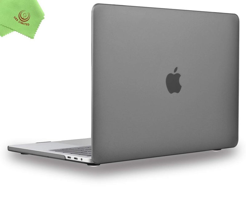 UESWILL Smooth Matte Hard Case Compatible with 2016-2019 Release MacBook Pro 15 inch with Touch Bar & USB-C, Model A1990 A1707, Gray - Image 1