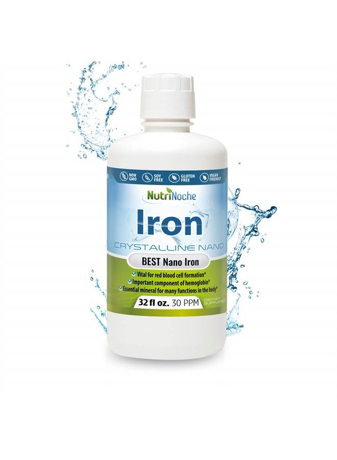 NutriNoche Pure Crystalline Liquid Iron Supplement - 30 ppm - Colloidal Minerals - Image 1