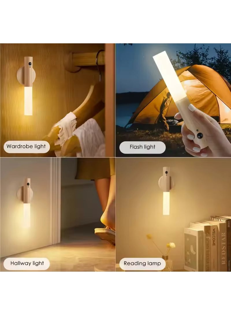COYICMSS Motion Sensor Night Light Magnetic LED Light with USB Charging Wireless Indoor Wall Sconce for Closet Corridor Stairway Bedroom - Image 2