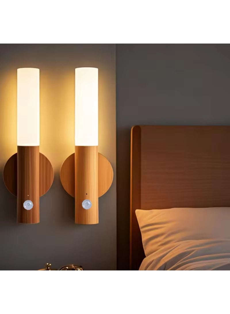 COYICMSS Motion Sensor Night Light Magnetic LED Light with USB Charging Wireless Indoor Wall Sconce for Closet Corridor Stairway Bedroom - Image 1