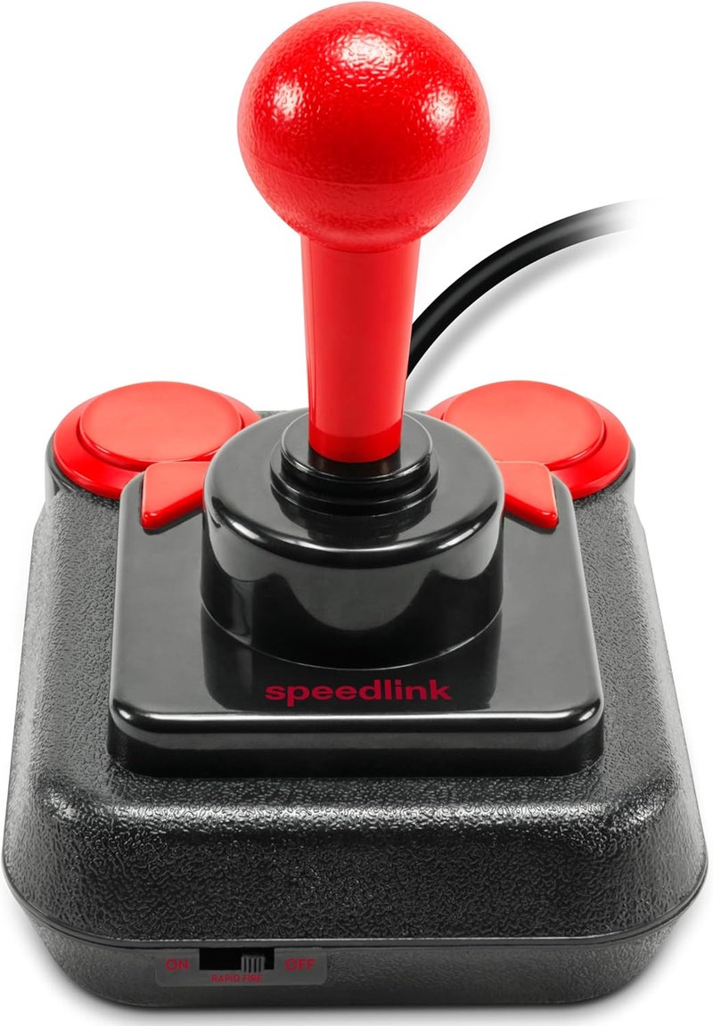 SPEEDLINK SL-650212-BKRD Competition PRO EXTRA USB Joystick - Anniversary Edition, Retro-Arcade-Stick, schwarz-rot - Image 3