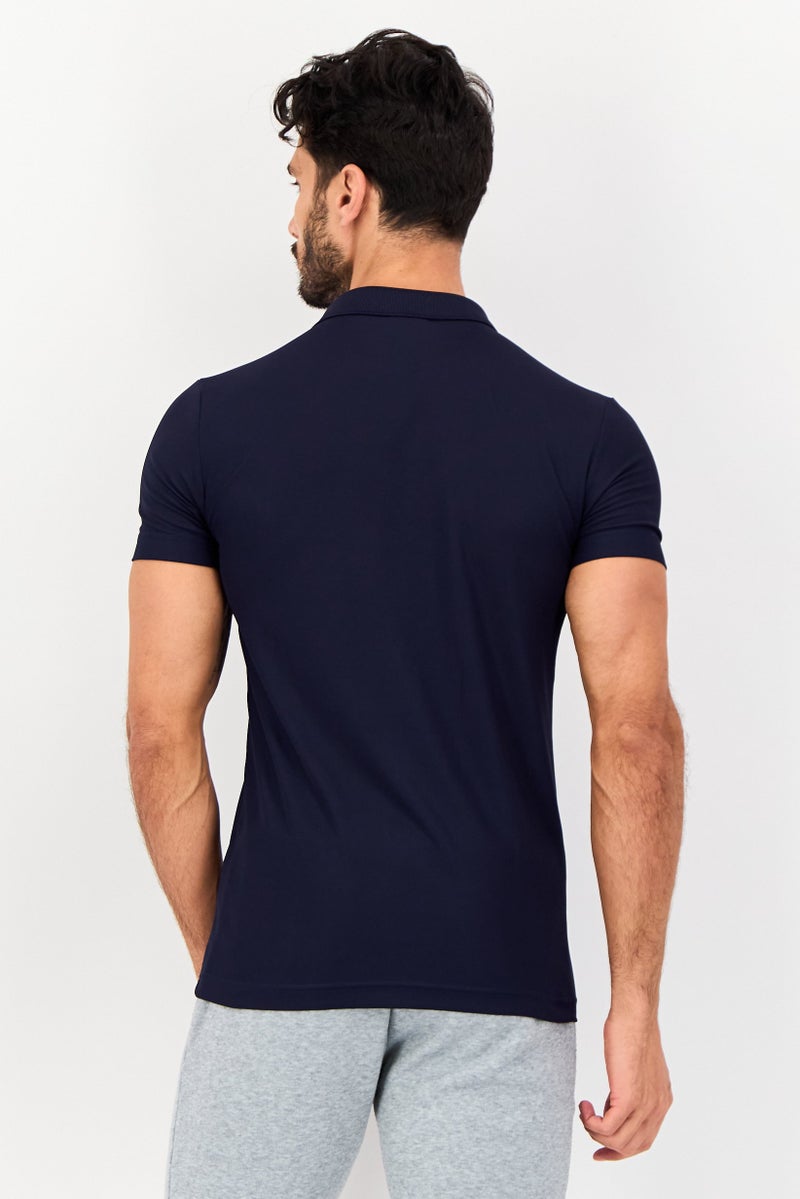 PUMA Men Slim Fit Short Sleeves Training Polo Shirt, Navy - Image 3