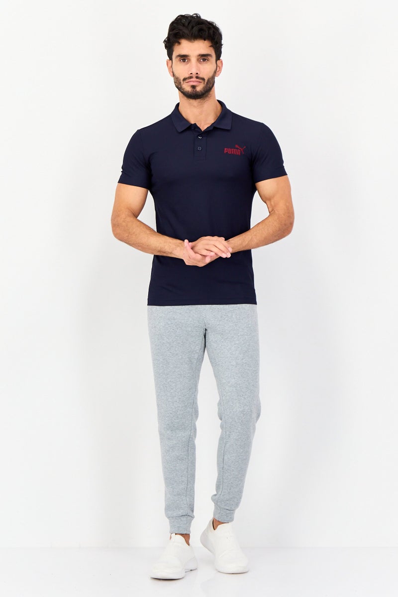 PUMA Men Slim Fit Short Sleeves Training Polo Shirt, Navy - Image 4