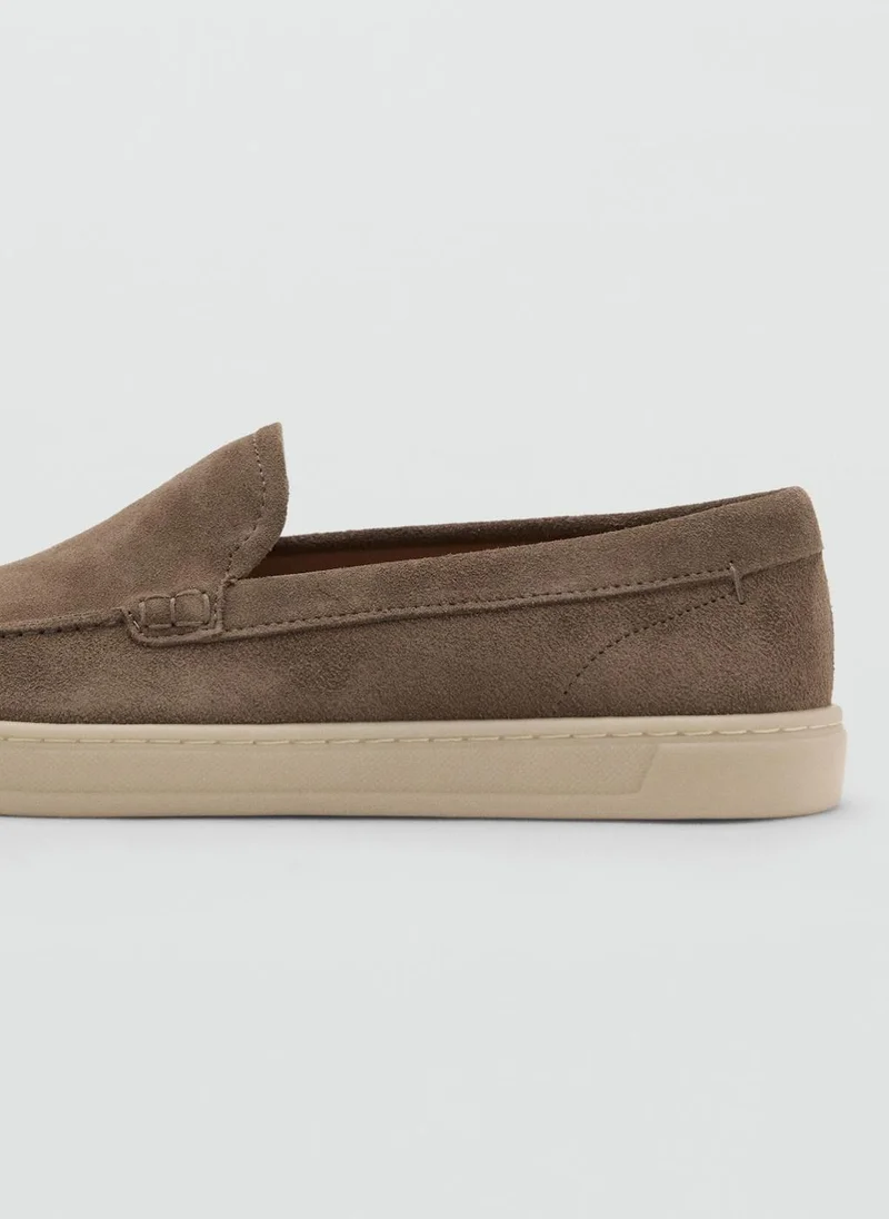 Mango Man Casual Slip Ons Split Shoes