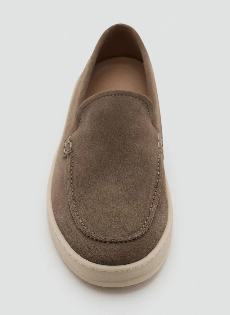 Mango Man Casual Slip Ons Split Shoes