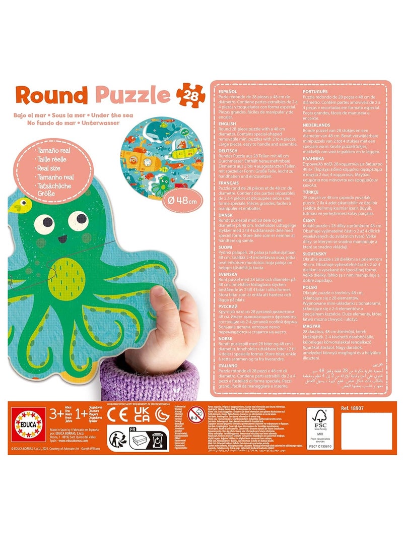 Educa 28 Under The Sea Round Puzzle - Image 3