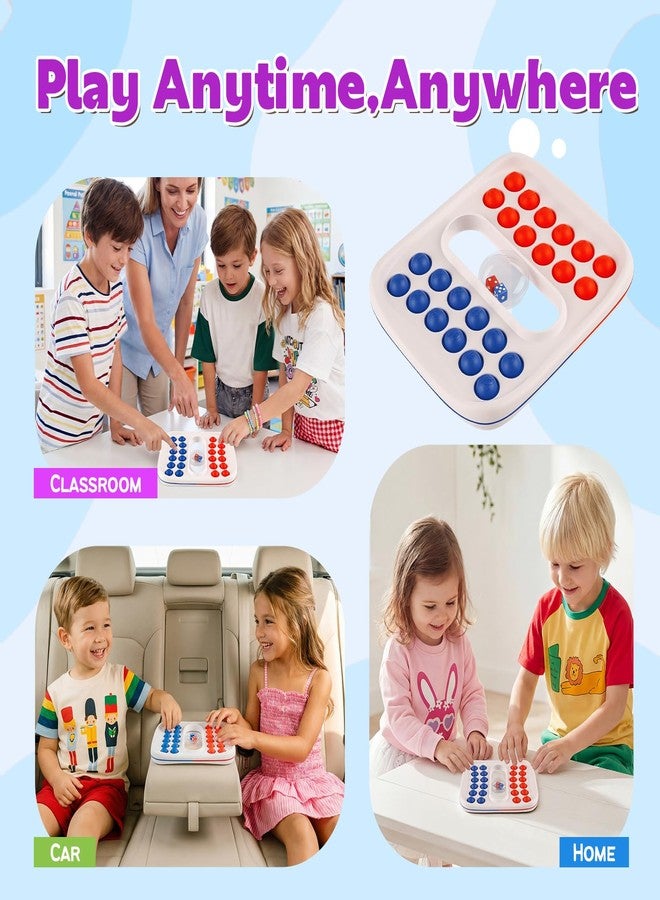 Kiditos Pop Math Game for Kids Ages 4–8, Fidget Math Board Game with Built-in Dice, Addition & Subtraction Learning Toy, Sensory STEM Toy for Classroom, Homeschool & Travel - Image 4