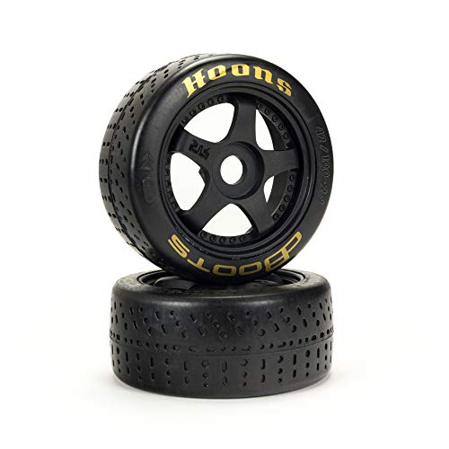 ARRMA إطارات RC من ARRMA DBoots Hoons 42/100mm مزودة بحزام ذهبي مثبتة على عجلات 2.9" 5-شعاعات 17mm (مجموعة من 2): ARA550071,أسود - Image 5