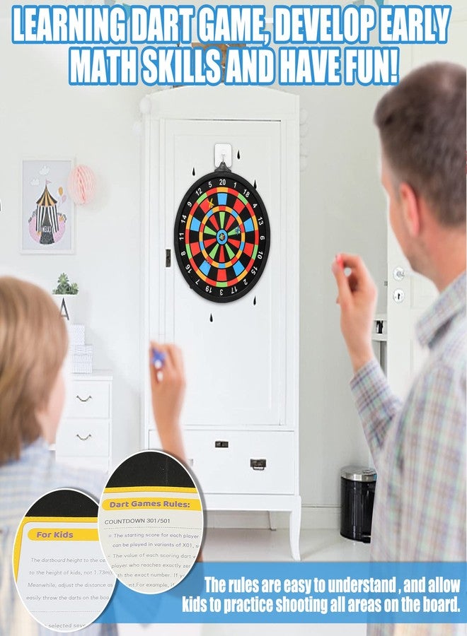Biange Magnetic Dart Board w/ 12 Darts, Kids Dartboard Gifts, Safe Indoor Outdoor Games for Kids 8-12, Teen Gifts for 6 7 8 9 10 11 12 13 14 Year Old Boys Girls - Image 3