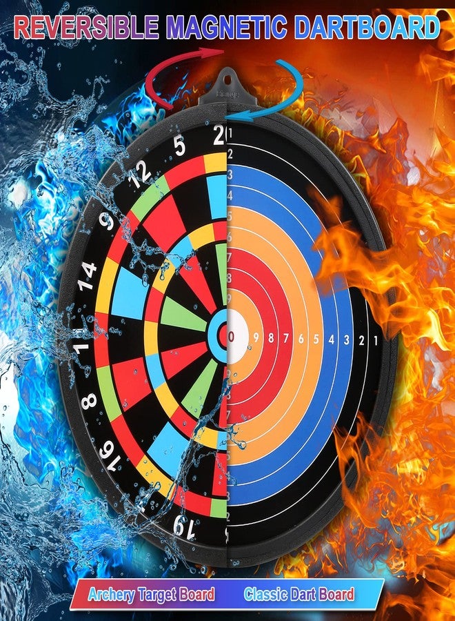 Biange Magnetic Dart Board w/ 12 Darts, Kids Dartboard Gifts, Safe Indoor Outdoor Games for Kids 8-12, Teen Gifts for 6 7 8 9 10 11 12 13 14 Year Old Boys Girls - Image 2